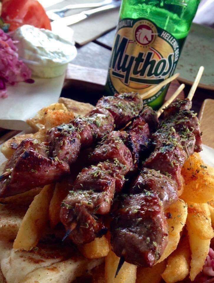 Souvlaki & Fries